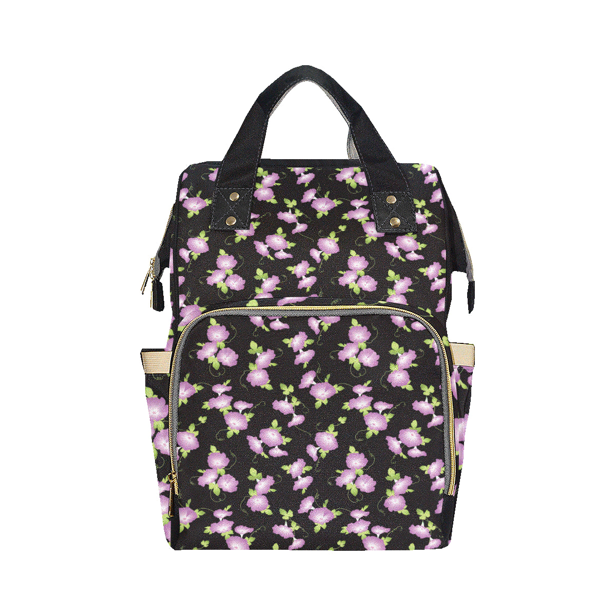 Morning Glory Pattern Print Design MG02 Diaper Bag Backpack