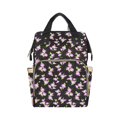 Morning Glory Pattern Print Design MG02 Diaper Bag Backpack