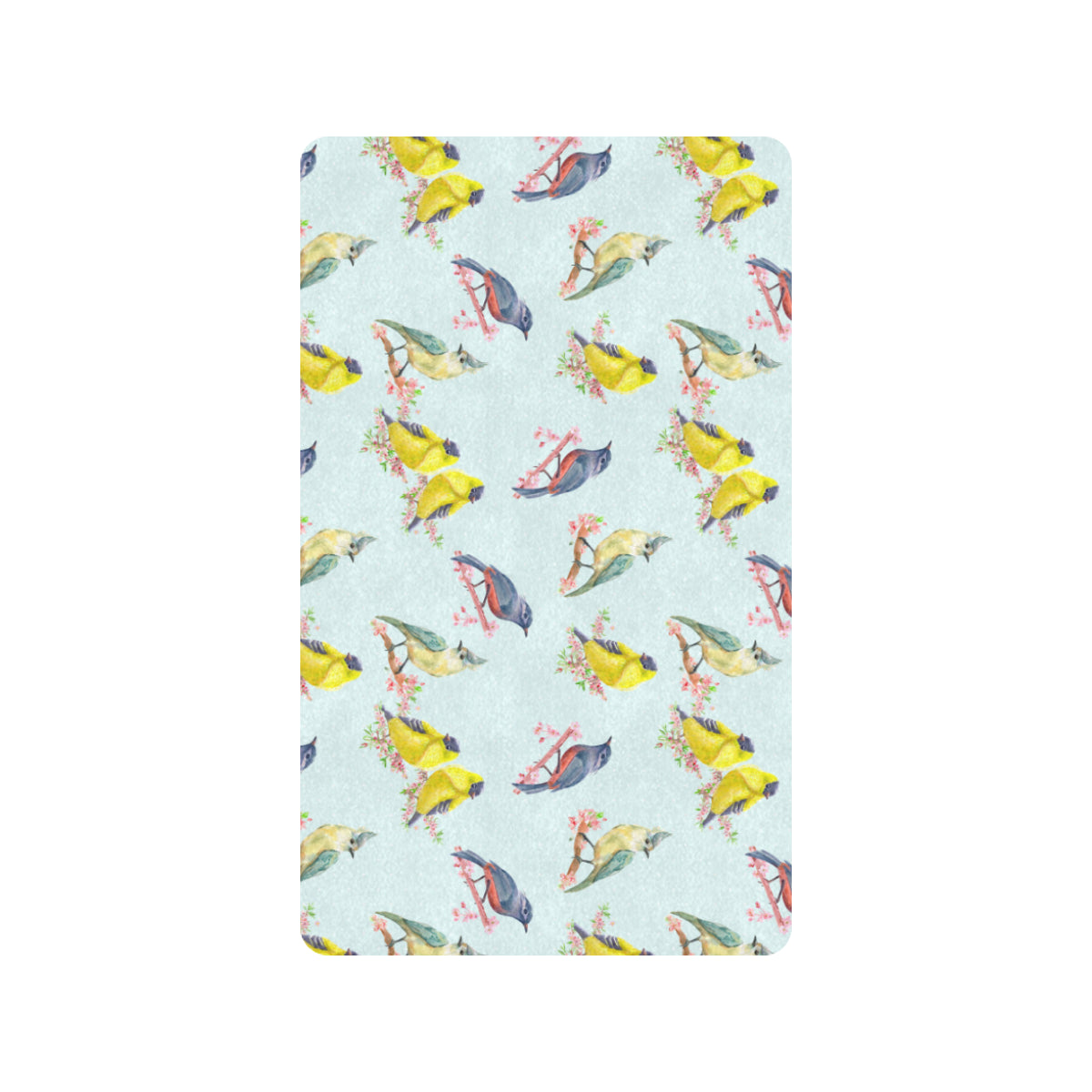 Bird Sweet Themed Print Pattern Rubber Doormat