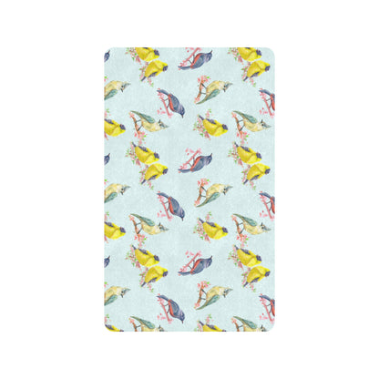 Bird Sweet Themed Print Pattern Rubber Doormat