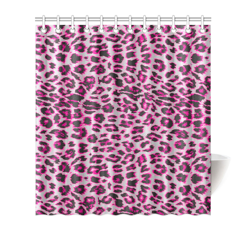 Leopard Pattern Print Design 02 Shower Curtain