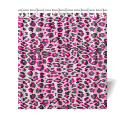 Leopard Pattern Print Design 02 Shower Curtain