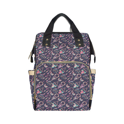 Boho Dream Catcher Colorful Diaper Bag Backpack