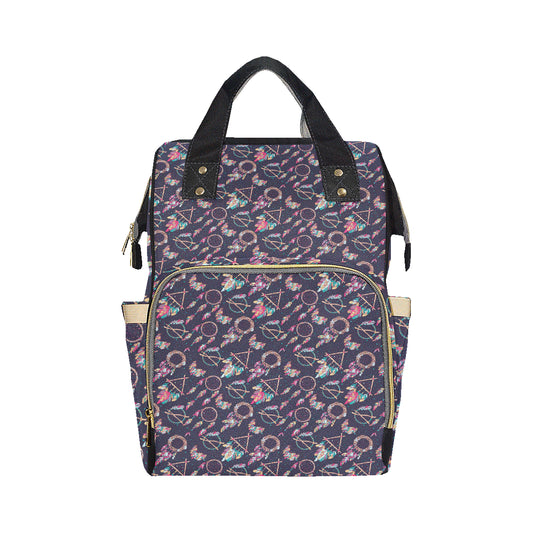 Boho Dream Catcher Colorful Diaper Bag Backpack