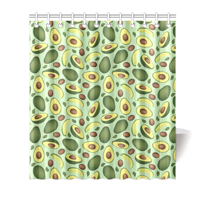 Avocado Pattern Print Design AC01 Shower Curtain