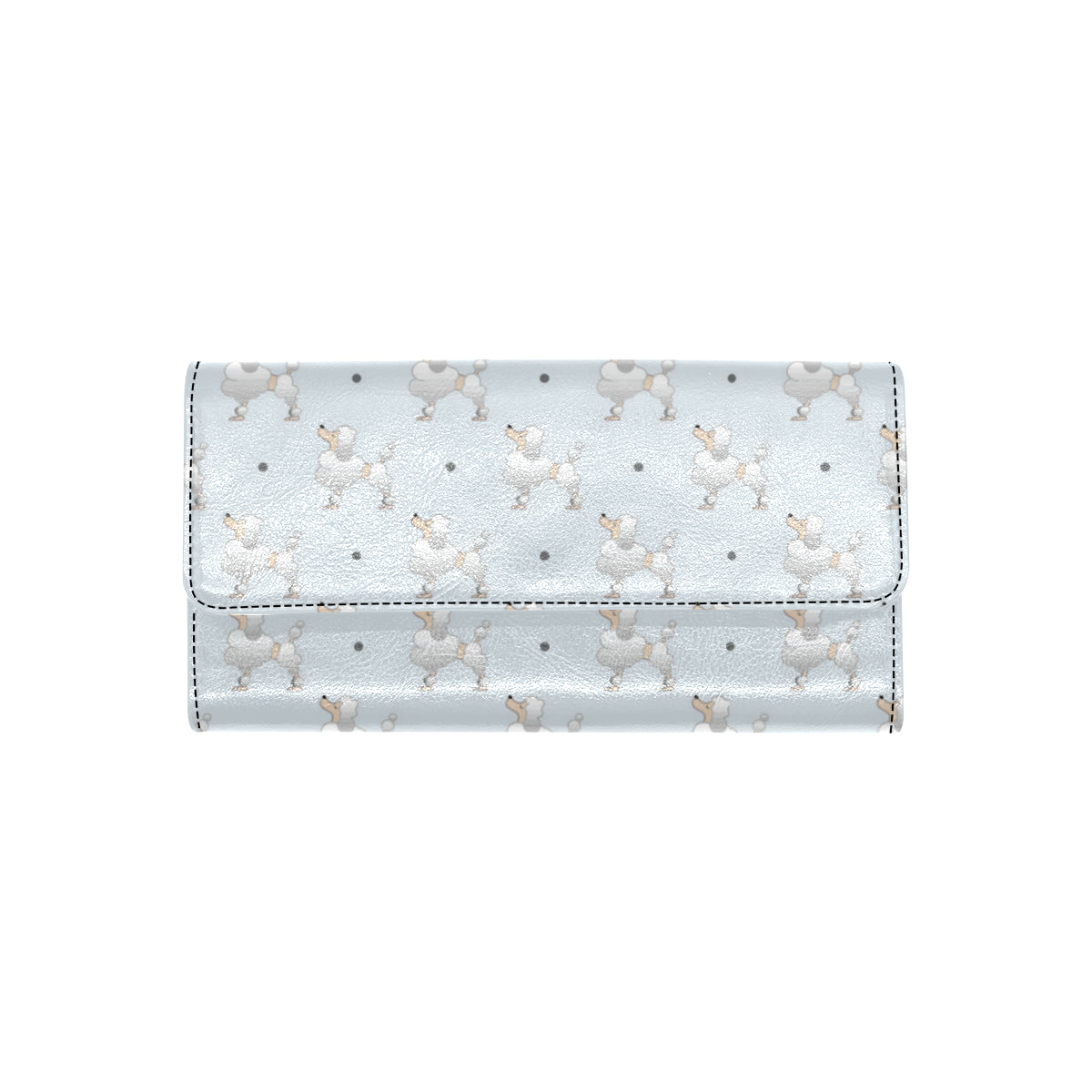 Poodle Pattern Print Design A05 Women's Trifold Wallet