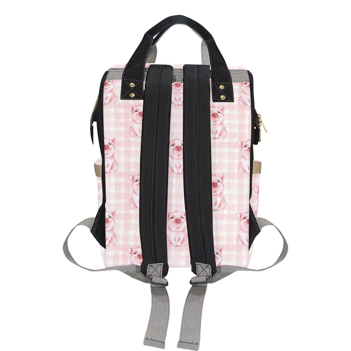 Pig Baby Pattern Print Design 01 Diaper Bag Backpack