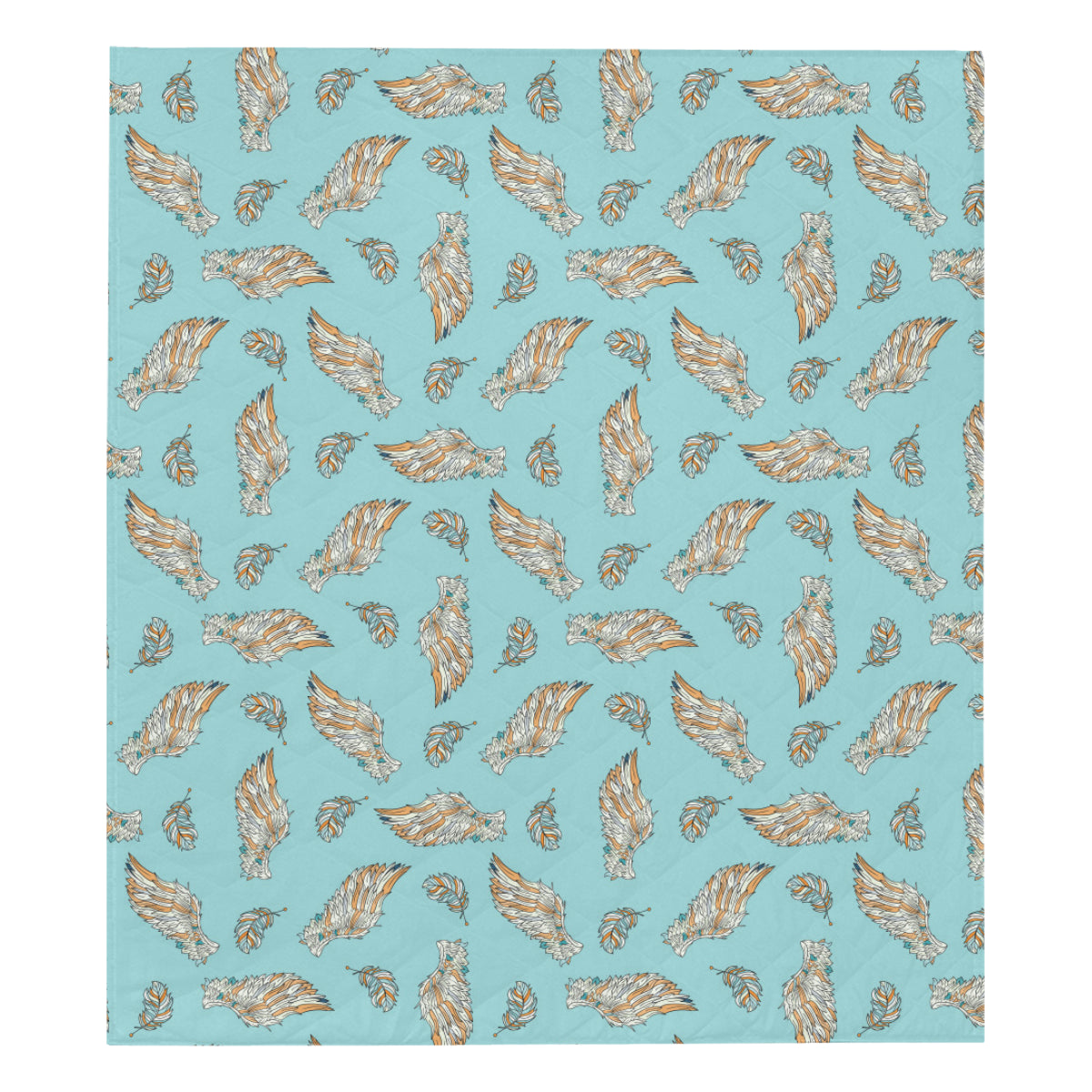Angel Wings Pattern Print Design 03 Premium Quilt