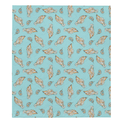 Angel Wings Pattern Print Design 03 Premium Quilt