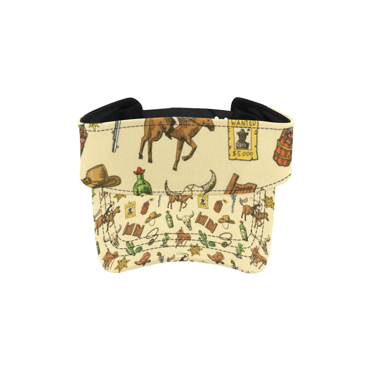 Cowboy Pattern Print Design 04 Unisex Sun Visor