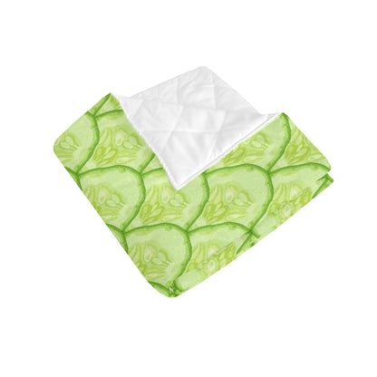 Cucumber Pattern Print Design CC04 Premium Quilt