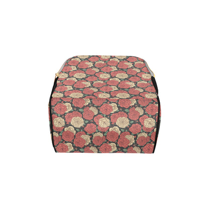 Camellia Pattern Print Design CM01 Diaper Bag Backpack