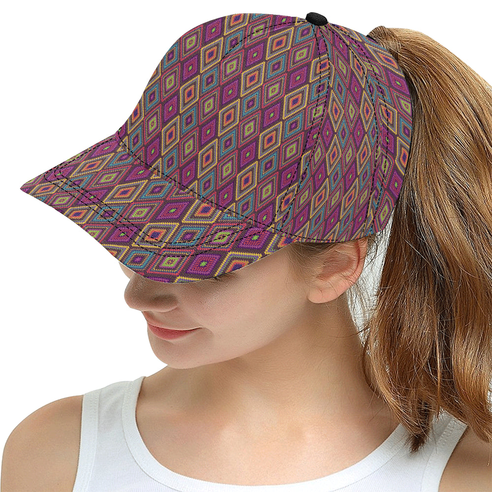 Southwestern Print Snapback Cap