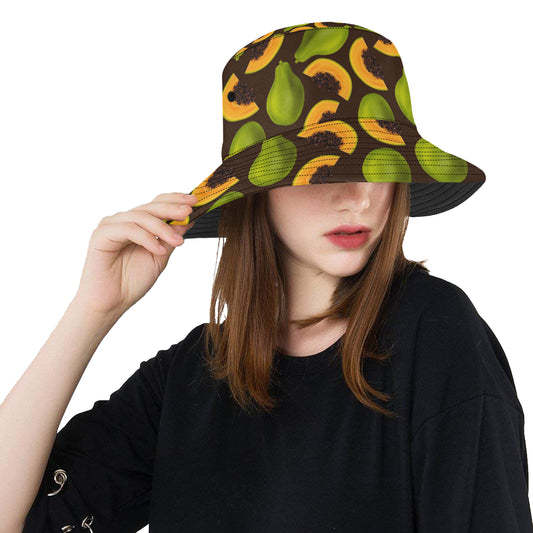 Papaya Pattern Print Design PP04 Unisex Bucket Hat