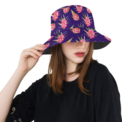 Dragonfruit Pattern Print Design DF02 Unisex Bucket Hat