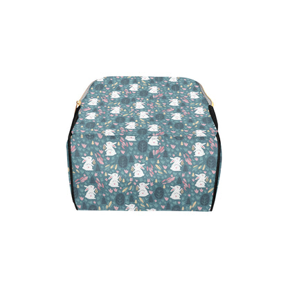 Rabbit Pattern Print Design RB013 Diaper Bag Backpack