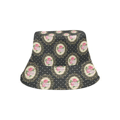 Rose Pattern Print Design RO015 Unisex Bucket Hat