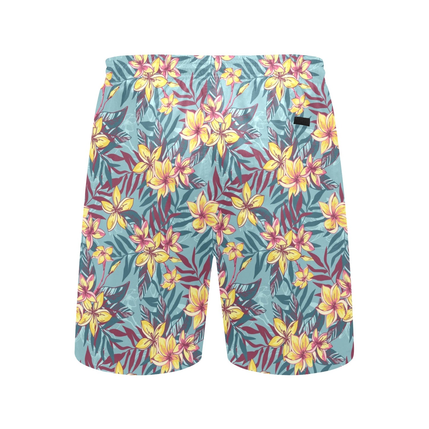 Summer Floral Print Design LKS304 Men's Swim Trunks Beach Shorts