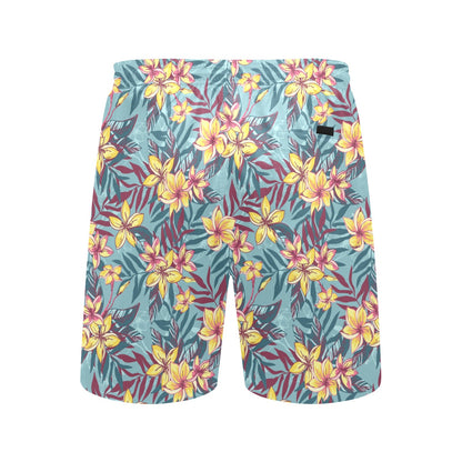 Summer Floral Print Design LKS304 Men's Swim Trunks Beach Shorts