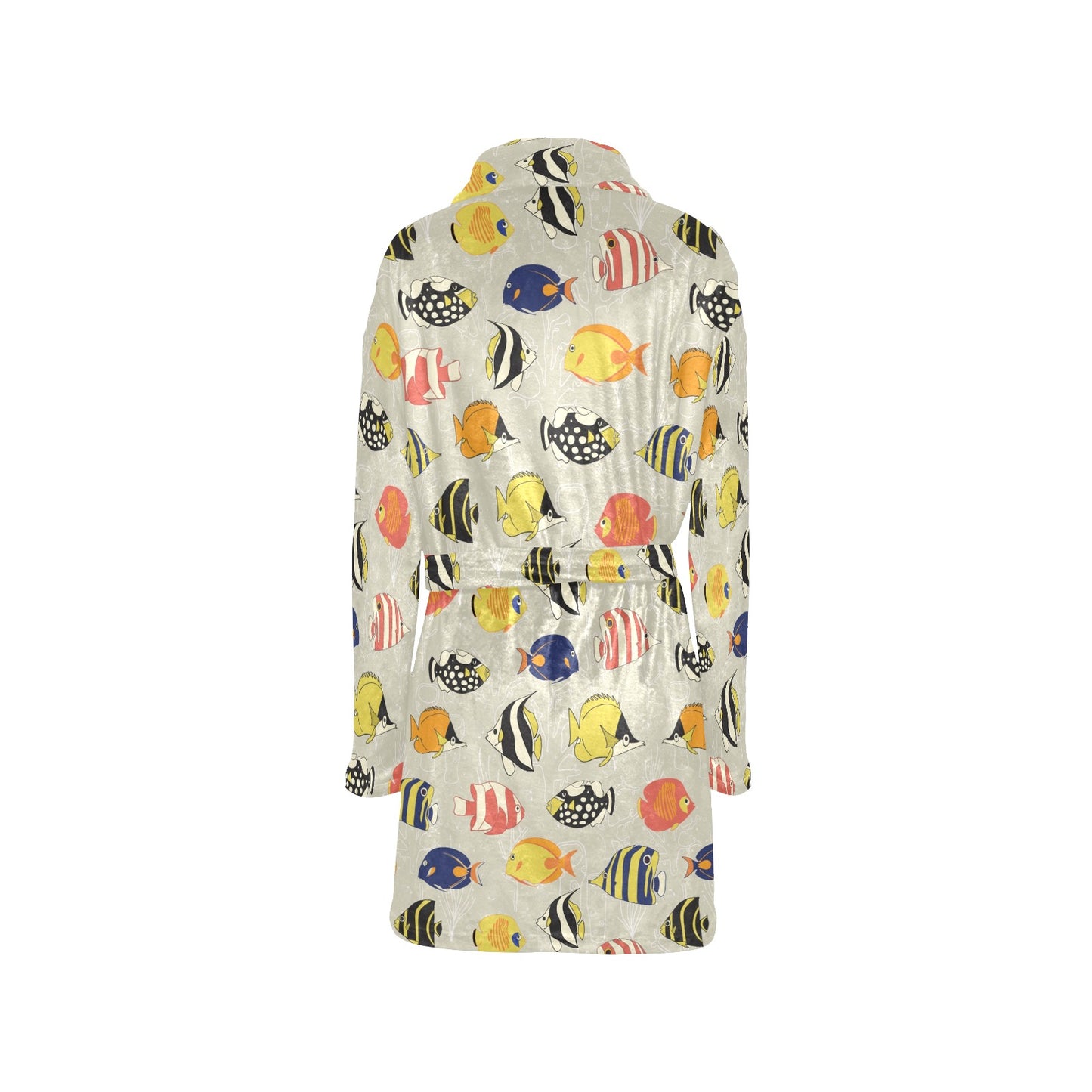 Angelfish Print Design LKS401 Women's Fleece Robe