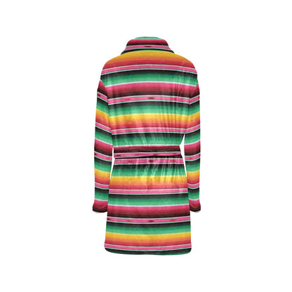 Mexican Blanket Classic Print Pattern Women's Fleece Robe