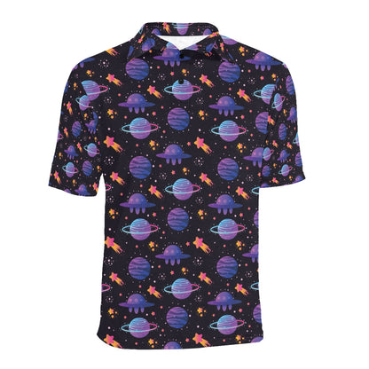 UFO Star Galaxy Print Design LKS308 Men Polo Shirt