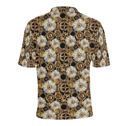 Steampunk Print Design LKS305 Men Polo Shirt
