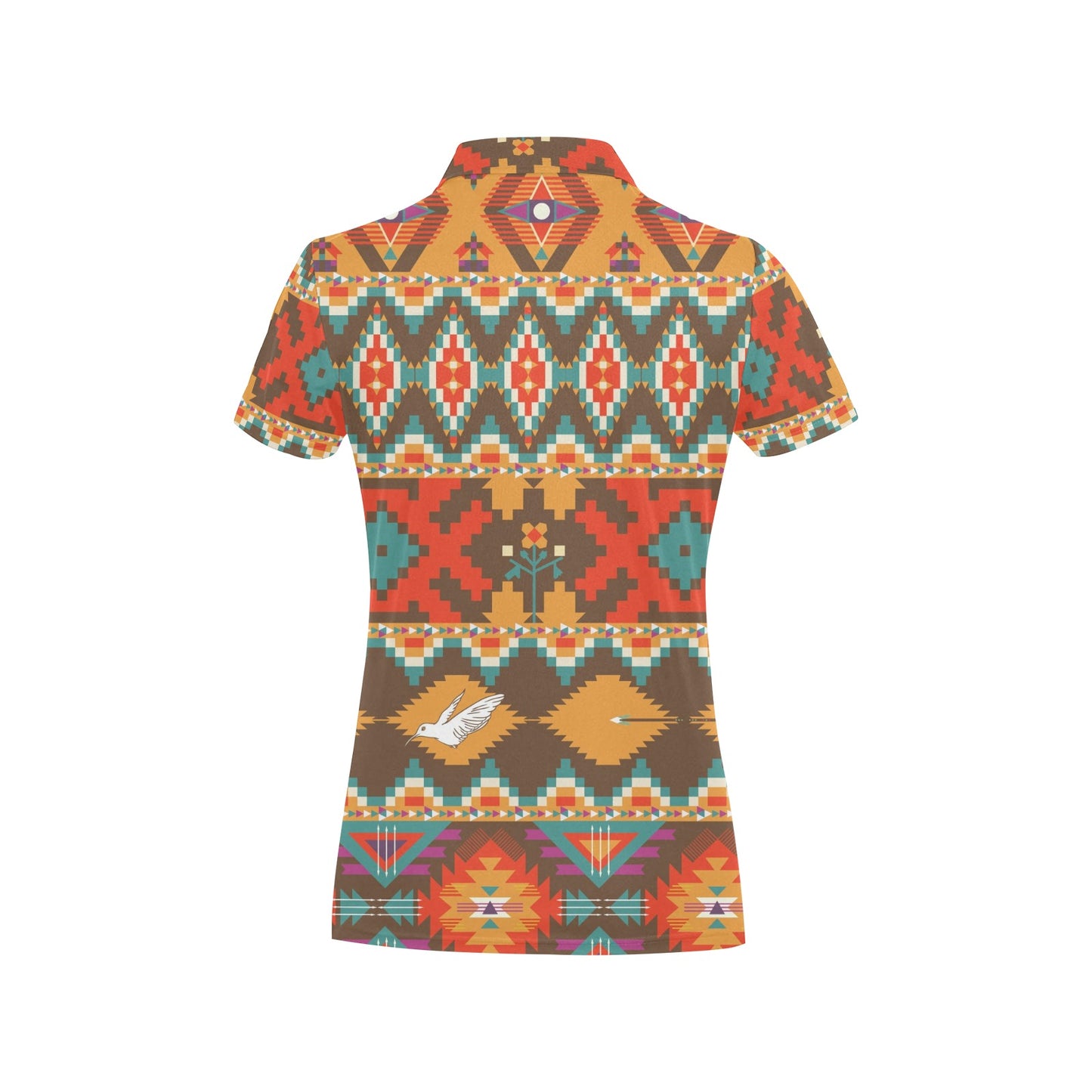 Native Pattern Print Design A01 Women's Polo Shirt