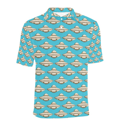 UFO Print Design LKS301 Men Polo Shirt