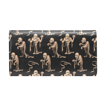 Mummy Print Design LKS302 Women's Trifold Wallet