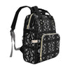 Bandana Paisley Black Print Design LKS308 Diaper Bag Backpack