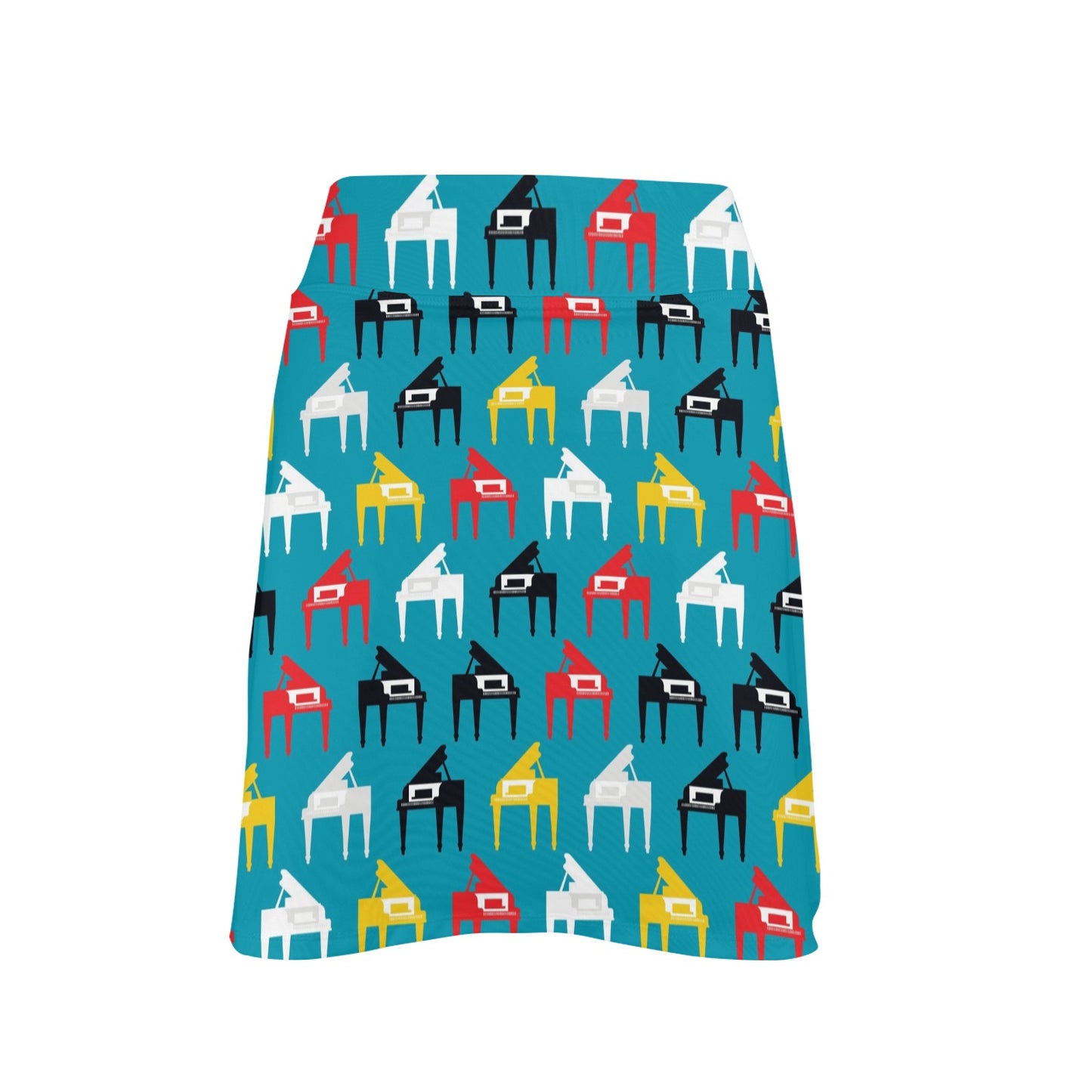 Piano Print Design LKS403 17" Golf & Pickleball Skort with Pockets