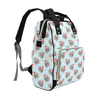 Turkey Print Design LKS403 Diaper Bag Backpack