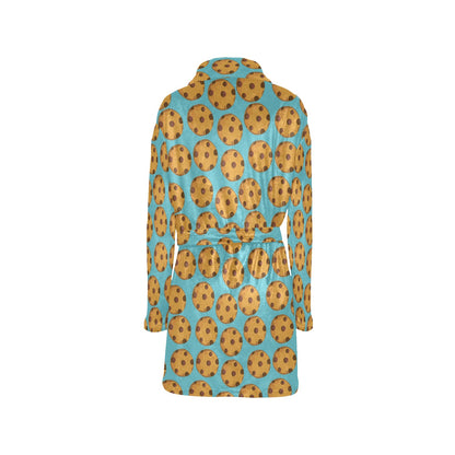 Cookie Pattern Print Design 01 Women's Fleece Robe