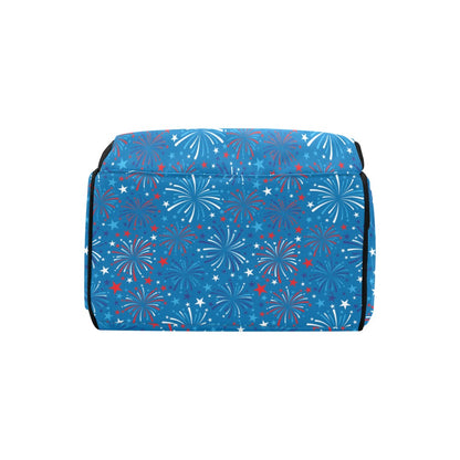 Firework Celebration Print Design LKS304 Diaper Bag Backpack
