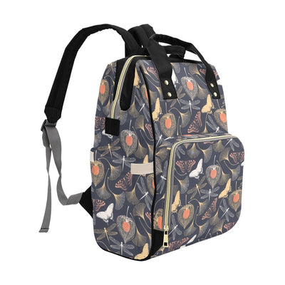 Dragonfly Print Design LKS404 Diaper Bag Backpack