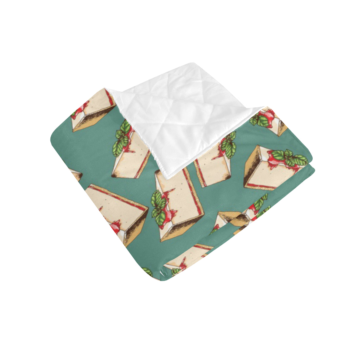 Cheesecake Pattern Print Design CK02 Premium Quilt