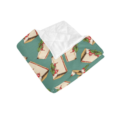 Cheesecake Pattern Print Design CK02 Premium Quilt