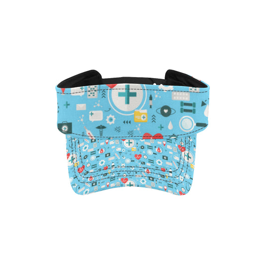 Medical Pattern Print Design 06 Unisex Sun Visor