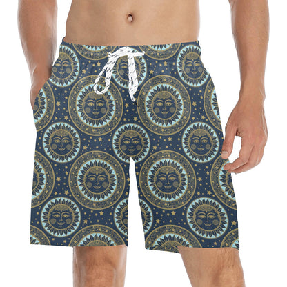 Boho Sun Dream Men's Swim Trunks Beach Shorts