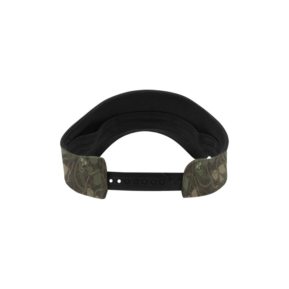 Skull Camo Style Print Design LKS308 Unisex Sun Visor