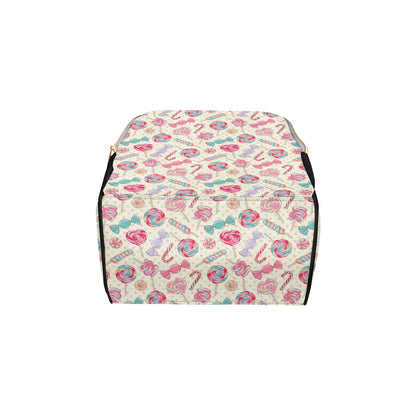 Candy Pattern Print Design CA04 Diaper Bag Backpack