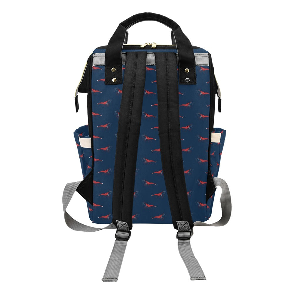 Shrimp Print Design LKS305 Diaper Bag Backpack