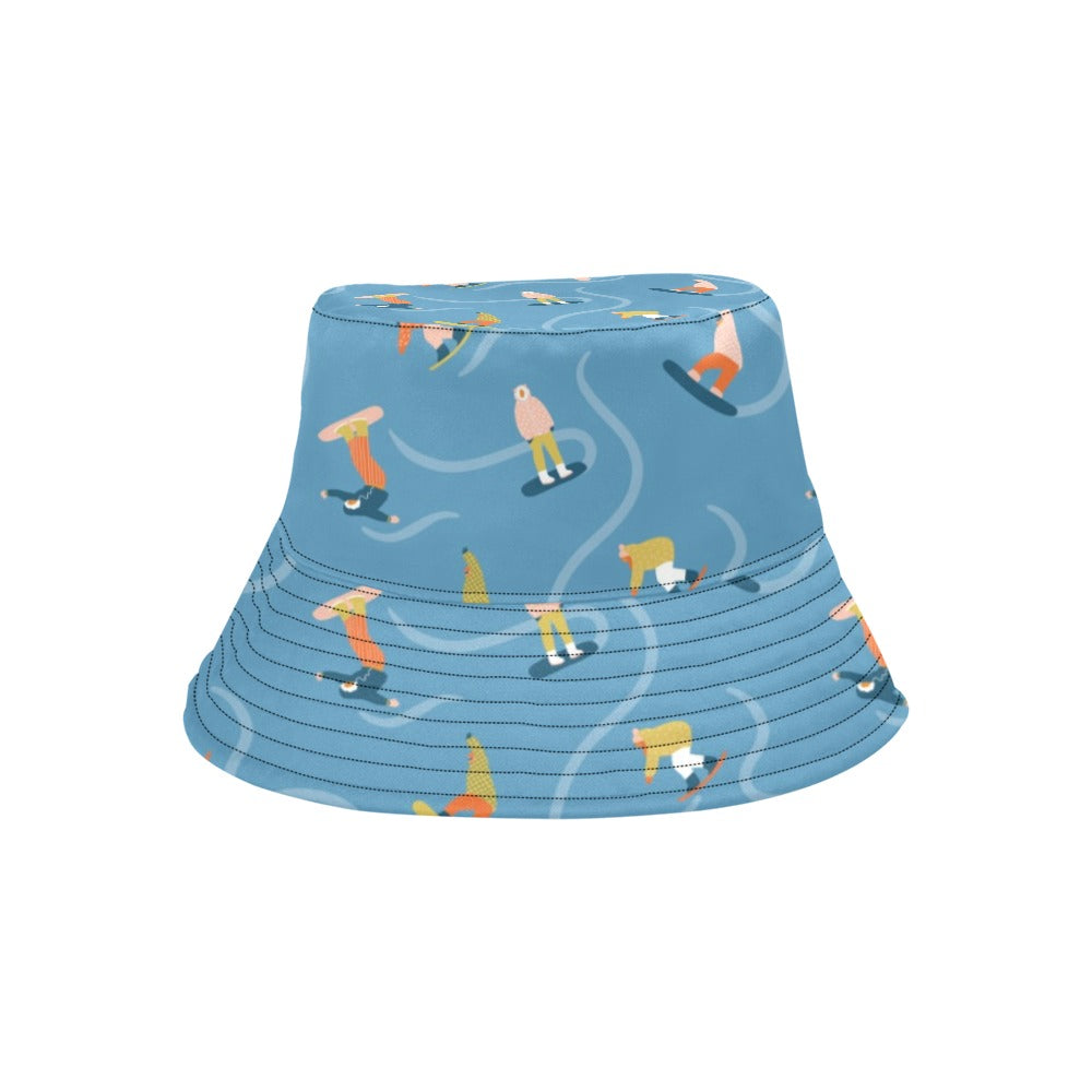 Snowboard Print Design LKS303 Unisex Bucket Hat