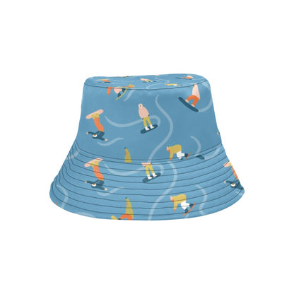Snowboard Print Design LKS303 Unisex Bucket Hat