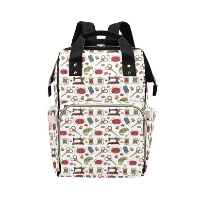 Sewing Equipment Print Design LKS304 Diaper Bag Backpack