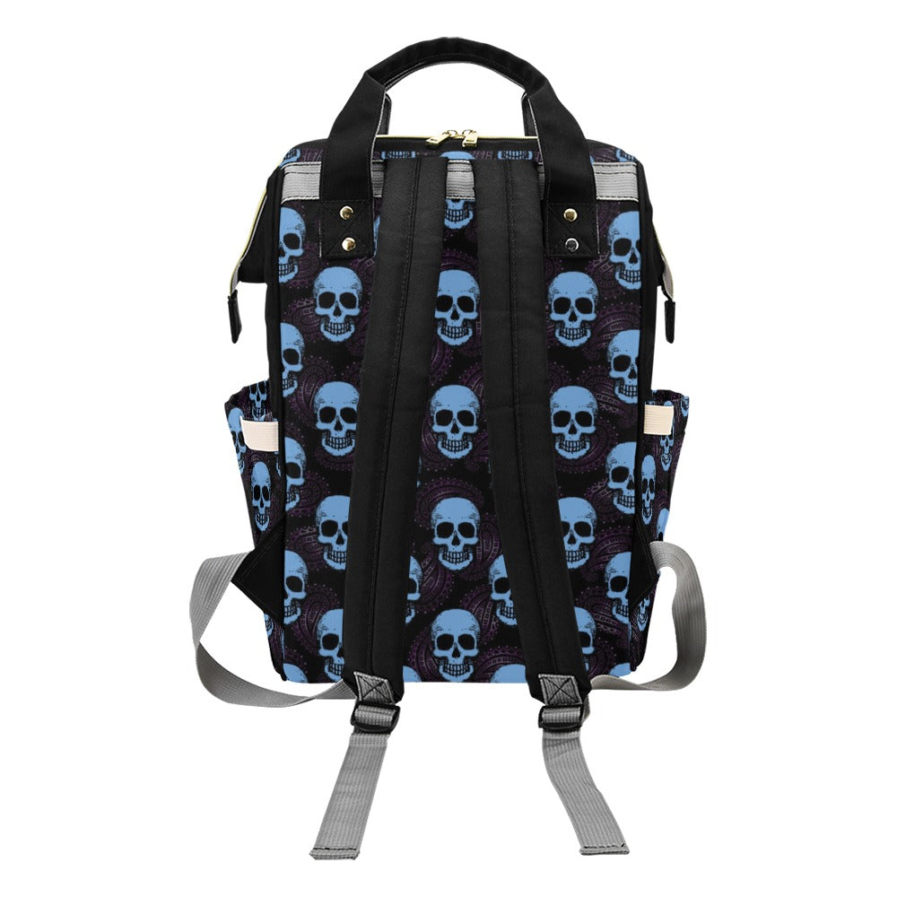 Skull Print Design LKS3012 Diaper Bag Backpack