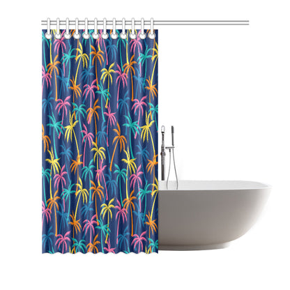 Palm Tree Pattern Print Design PT013 Shower Curtain