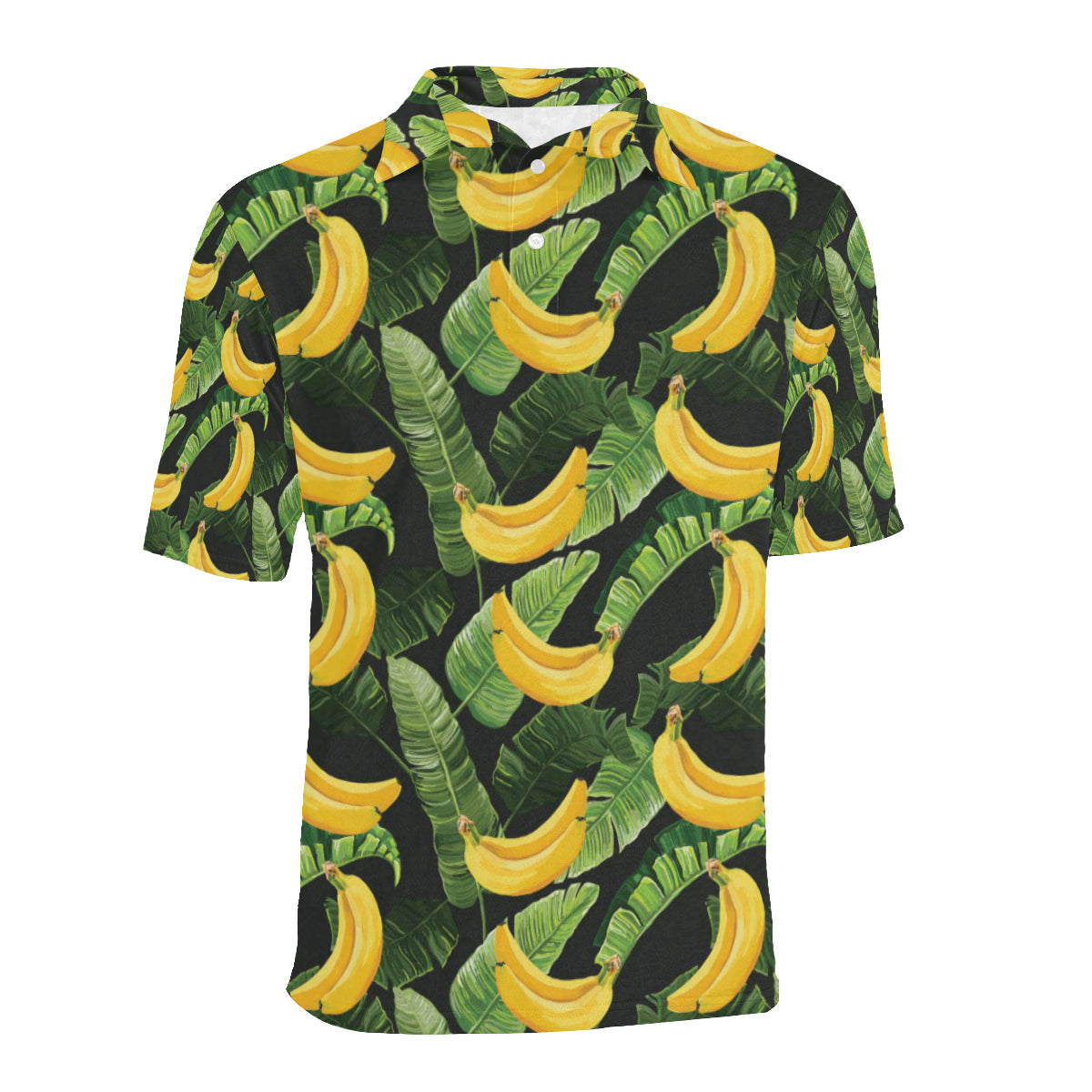 Banana Pattern Print Design BA01 Men Polo Shirt