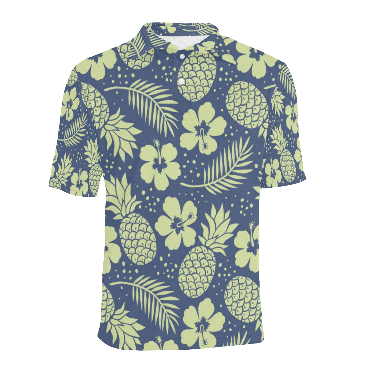 Pineapple Pattern Print Design PP07 Men Polo Shirt